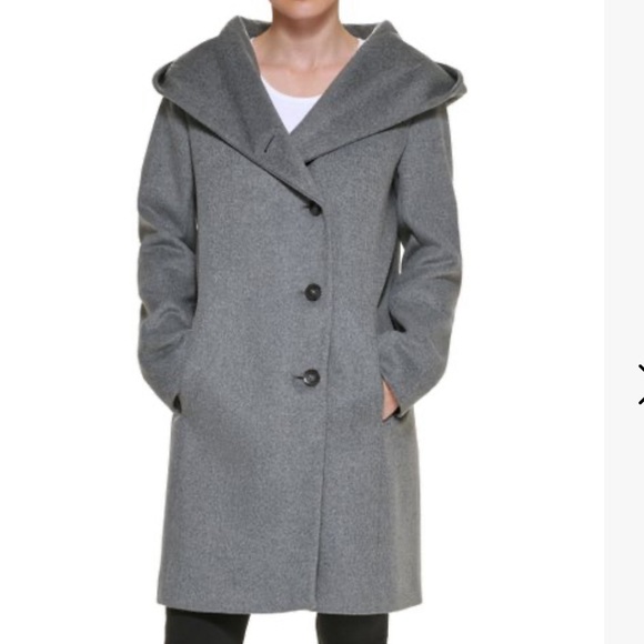 💗NWT COLE HAAN Wool Blend Coat NWT Sz 8 - Picture 2 of 8
